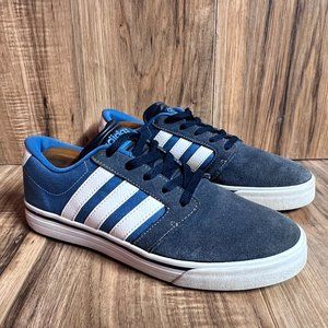 Adidas Cloudfoam Super Skate Mens Shoes 2 Tone Blue White AW3895 EUC Size 8